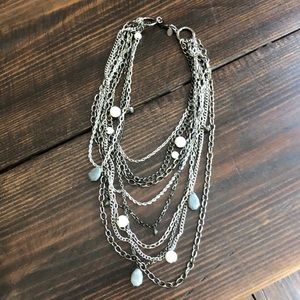 Mixed Silver Chain Necklace